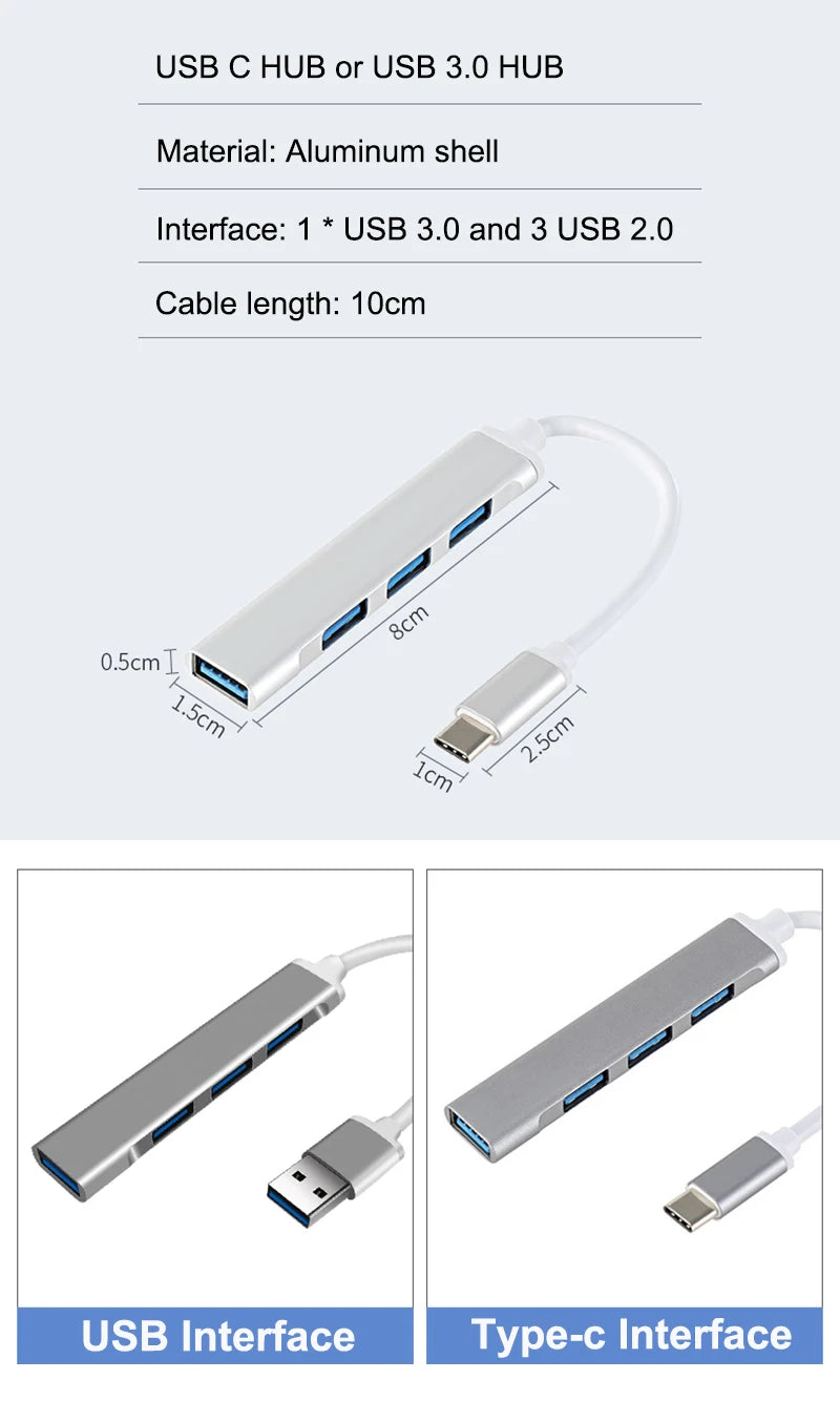 USB C HUB 3.0 Type C