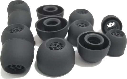3 Pairs Black Silicone Earbuds Tips For Sennheiser IE900 Earbuds Replacement Ear Tips Sennheiser IE600 IE300 IE200