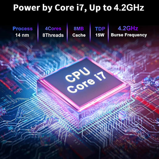 214.1" Portable Laptop with Windows 11 32GB 2TB Gaming Computer PC Intel Core i7 8650U