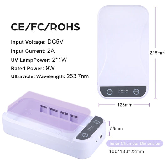 UV Light Sanitizer Box Tweezers/Phone/Baby care