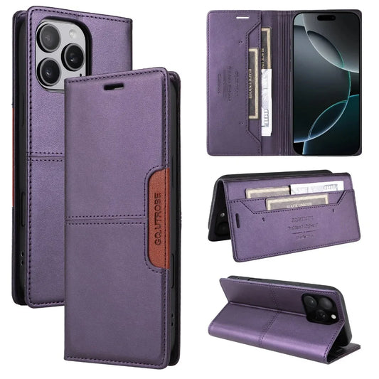 Flip Wallet with Card Holder Leather Phone Case