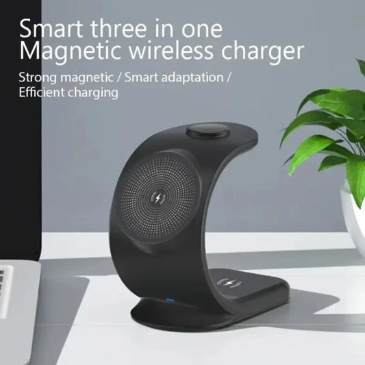 3 in 1 Magnetic Wireless Charger Fast Charging Station