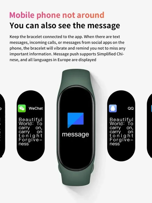 2025 Fitness Watch: Color Display, Step Tracker, Multi-Sport, Message Notifications, Remote Camera/Music Band