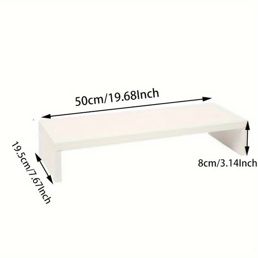 Elevating Computer Riser with Storage Organizer and Keyboard Management
