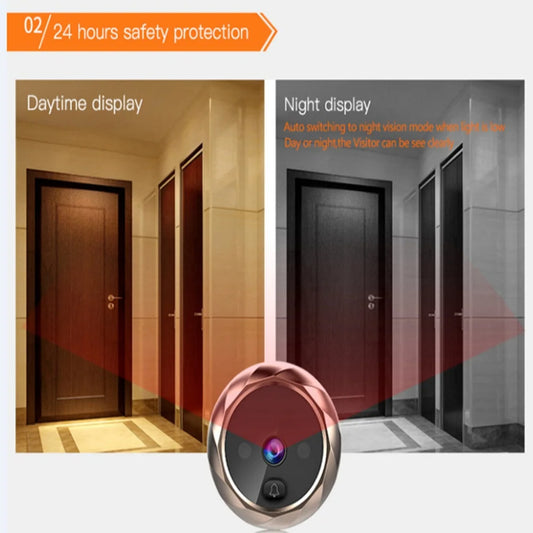 2.8 Inch Video Doorbell Peephole Camera 90 Degrees