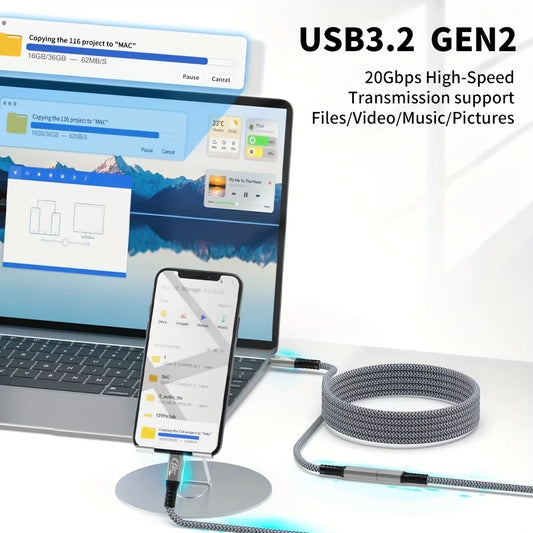 USB C extension cable 10ft 240W