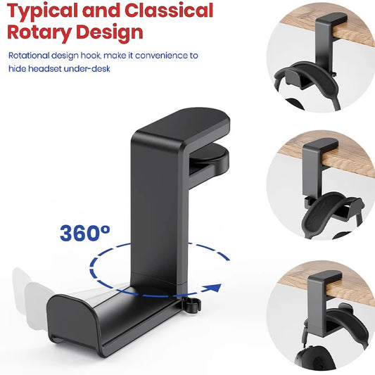 360° Rotating Desktop Headset Holder