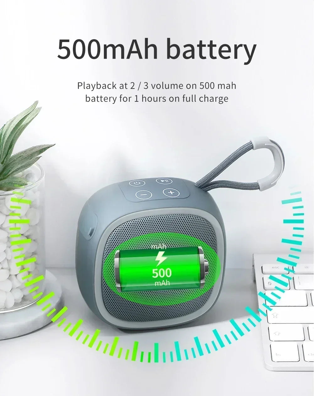 Bluetooth Speaker Mini Portable IPX4 Waterproof Wireless Loudspeaker