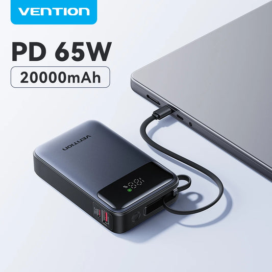 Vention 65W Portable Power Bank 20000mAh