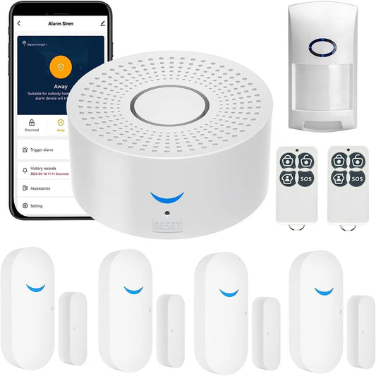 Wireless WiFi Smart Home Automation Security Alarm System With Motion Sensor