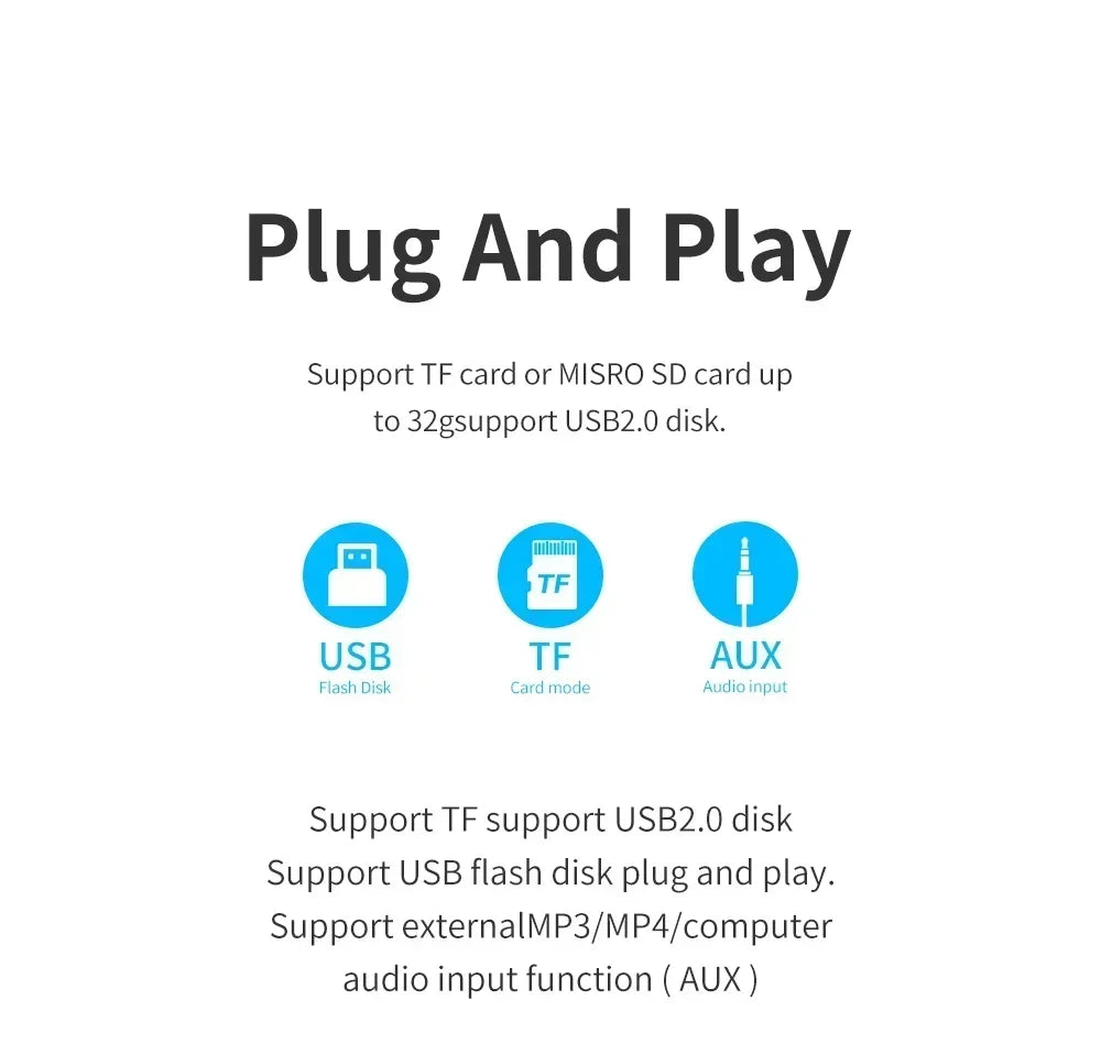 Bluetooth Speaker Mini Portable IPX4 Waterproof Wireless Loudspeaker