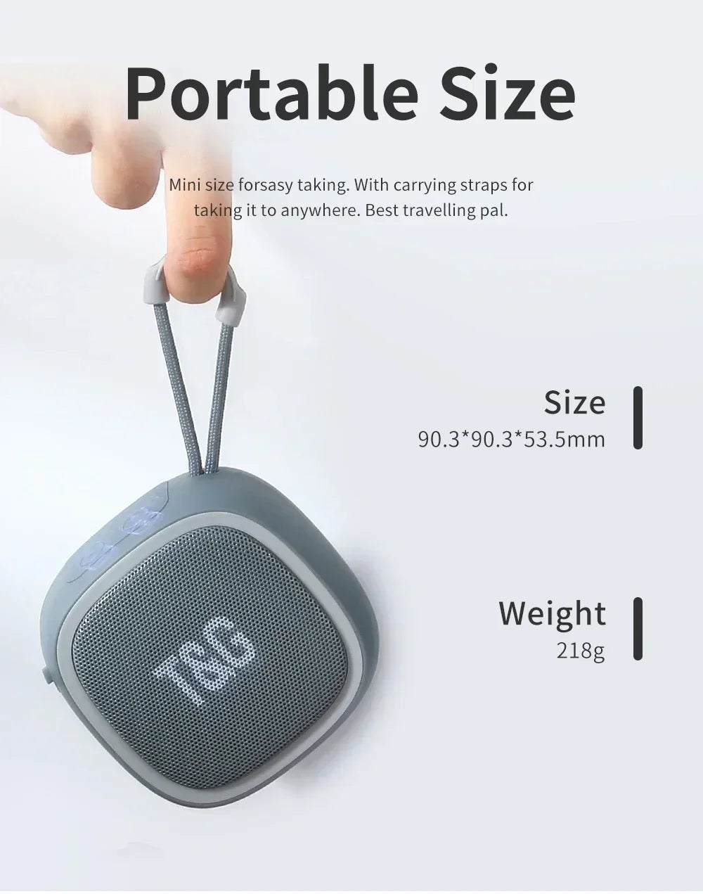 Bluetooth Speaker Mini Portable IPX4 Waterproof Wireless Loudspeaker